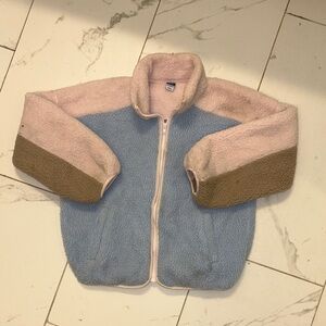 Old Navy Pink, Blue, and Brown Kids Jacket Small
